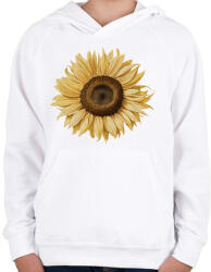 printfashion Napraforgó - Gyerek kapucnis pulóver - Fehér (17079216)