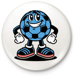 printfashion Focilabda - Kitűző, hűtőmágnes - Fehér (17070028)