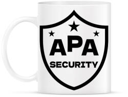 printfashion Apa security fekete - Bögre - Fehér (17460511)