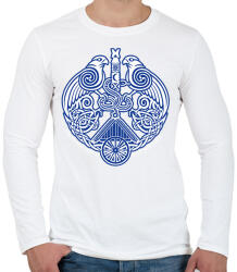 printfashion Siklód címer 1 - Férfi hosszú ujjú póló - Fehér (17201524)