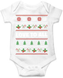 printfashion Karácsonyi csúnya pulcsi - Baba Body - Fehér (16994868)