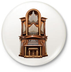 printfashion Orgona - Kitűző, hűtőmágnes - Fehér (17126297)