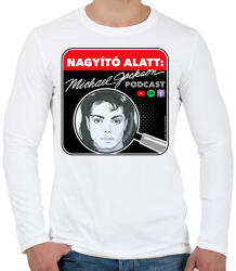 printfashion Nagyító alatt MJ 2 - Férfi hosszú ujjú póló - Fehér (17229860)