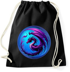 printfashion Lila sárkány - Sportzsák, Tornazsák - Fekete (16971213)
