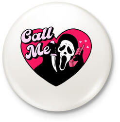 printfashion call me sikoly - Kitűző, hűtőmágnes - Fehér (17223514)