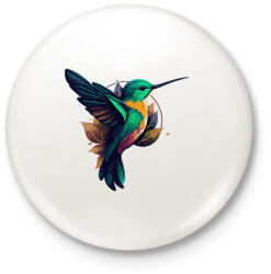 printfashion Madár - Kitűző, hűtőmágnes - Fehér (17457872)