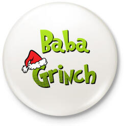 printfashion Baba grinch - Kitűző, hűtőmágnes - Fehér (16909682)