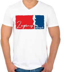printfashion Legénybúcsú - Férfi V-nyakú póló - Fehér (17467481)