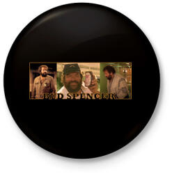 printfashion Bud Spencer - Kitűző, hűtőmágnes - Fekete (16954419)