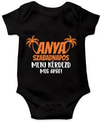 printfashion Anya szabadnapos - Baba Body - Fekete (17425029)