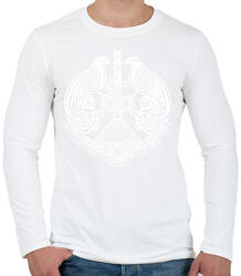 printfashion siklód címer turulos - Férfi hosszú ujjú póló - Fehér (16936098)