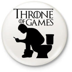 printfashion Throne of games - Kitűző, hűtőmágnes - Fehér (17476444)