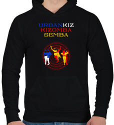 printfashion UrbanKiz Kizomba Semba táncos S0201-forBlack - Férfi kapucnis pulóver - Fekete (16924327)
