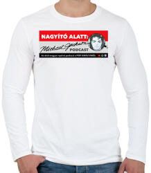 printfashion Nagyító alatt MJ 3 - Férfi hosszú ujjú póló - Fehér (17234008)