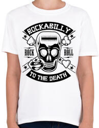 printfashion Rockabilly fekete - Gyerek póló - Fehér (16929191)