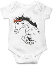 printfashion Lovas ugrás - Baba Body - Fehér (17055614)