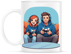 printfashion Gamer pár - Bögre - Fehér (17182109)