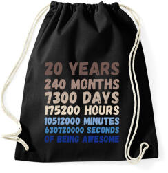 printfashion 20 years - Sportzsák, Tornazsák - Fekete (16890033)