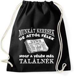 printfashion MUNKÁT KERESEK - Sportzsák, Tornazsák - Fekete (16957713)
