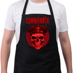 printfashion commander skull - Kötény - Fekete (17301435)