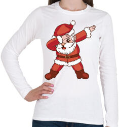 printfashion Télapó dab - Női hosszú ujjú póló - Fehér (17012638)