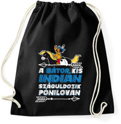 printfashion Yakari - Yakari a bátor kis indián - Sportzsák, Tornazsák - Fekete (17372121)