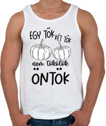 printfashion Egy tök két tök - Férfi atléta - Fehér (17390117)