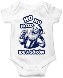 printfashion Sörös Mikulás - Baba Body - Fehér (16893281)