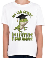 printfashion Na csá gyíkok én leléptem! - Gyerek póló - Fehér (17488260)