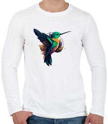 printfashion Madár - Férfi hosszú ujjú póló - Fehér (17457468)