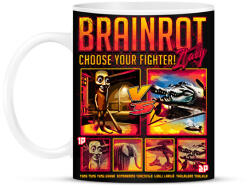 printfashion Brainrot Italy Choose your fighter - Bögre - Fekete (17434462)