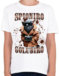 printfashion Spionero Golubiro - Gyerek póló - Fehér (17438648)