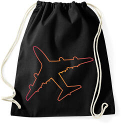 printfashion Repülő - Sportzsák, Tornazsák - Fekete (17193523)