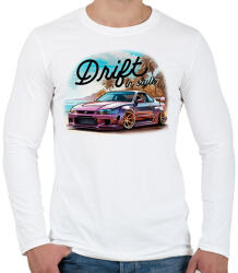 printfashion Driftelés - Férfi hosszú ujjú póló - Fehér (17127315)