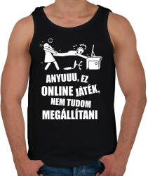 printfashion Anyuuu, ez online játék - Férfi atléta - Fekete (17039389)