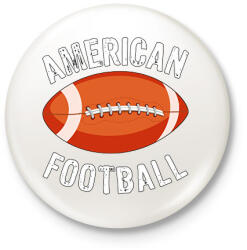 printfashion American Football - Kitűző, hűtőmágnes - Fehér (17266346)