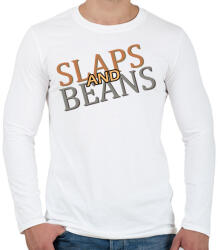 printfashion Slaps and Beans - Férfi hosszú ujjú póló - Fehér (16954464)