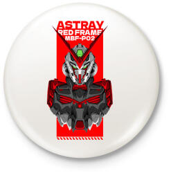 printfashion Gundam Astray - Kitűző, hűtőmágnes - Fehér (17402332)