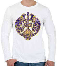 printfashion siklod címer 2 - Férfi hosszú ujjú póló - Fehér (17201974)