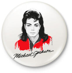 printfashion Nagyító alatt MJ 4 - Kitűző, hűtőmágnes - Fehér (17233962)