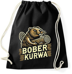printfashion Bober kurwa - Sportzsák, Tornazsák - Fekete (17185415)