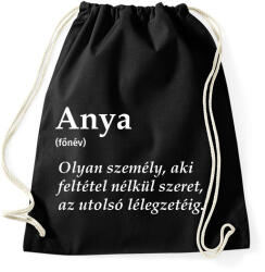 printfashion Anya főnév fehér - Sportzsák, Tornazsák - Fekete (17427427)