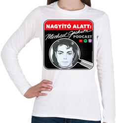 printfashion Nagyító alatt MJ 2 - Női hosszú ujjú póló - Fehér (17229909)