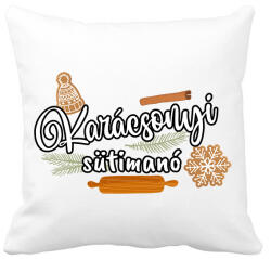 printfashion Karácsonyi sütimanó - Párnahuzat, Díszpárnahuzat - Fehér (16891641)