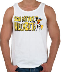 printfashion Szia bátyus! Helyzet? - Férfi atléta - Fehér (17355346)