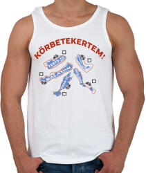 printfashion Körbetekertem - Férfi atléta - Fehér (16919415)