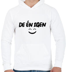 printfashion De én igen - Páros póló fekete - Férfi kapucnis pulóver - Fehér (17246623)