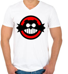 printfashion dr robotnik - Férfi V-nyakú póló - Fehér (17399771)