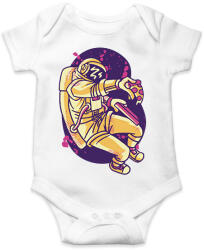 printfashion Űrhajós pizzával - Baba Body - Fehér (17040666)