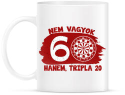 printfashion Nem vagyok 60 hanem tripla 20 - Egyedi számokkal - Bögre - Fehér (17210479)